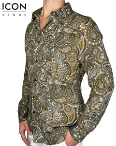 CAMICIA MOTIVO IMPERIAL VERDE freeshipping - iconstore.it